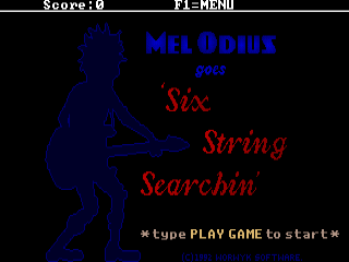 Mel Odius Goes Six String Searchin'